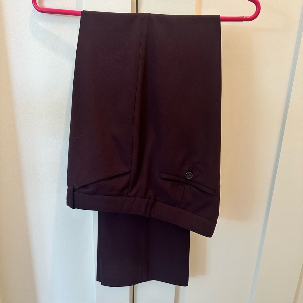 Theory Eggplant Dress Pants Straight Leg